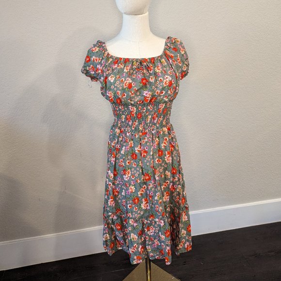 FINAL PRICE Coco and Shay Short Floral Dress NWOT Size L - Picture 2 of 7